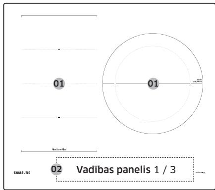SAMSUNG NZ64B5046FK/U1 - Ediena gatavošanas zonas - 2