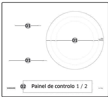 SAMSUNG NZ64B5046FK/U1 - Zonas de aquecimiento - 1