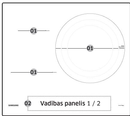 SAMSUNG NZ64B5046FK/U1 - Ediena gatavošanas zonas - 1
