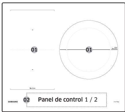 SAMSUNG NZ64B5046FK/U1 - Zonas de cocción - 3