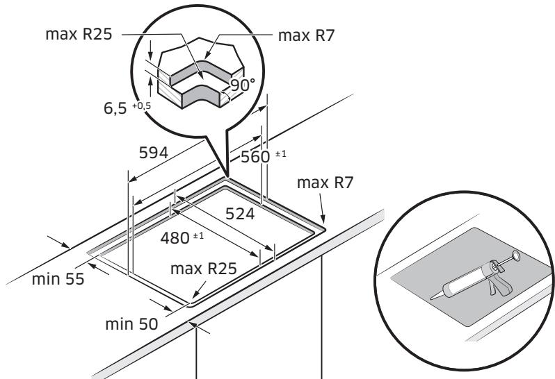 SAMSUNG NZ64B5046FK/U1 - Pliidplaadi paigaldamine - 3