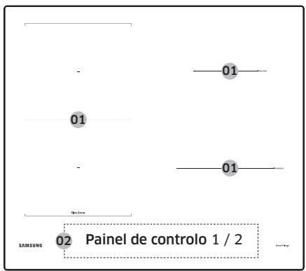SAMSUNG NZ64B5046FK/U1 - Zonas de aquecimiento - 5