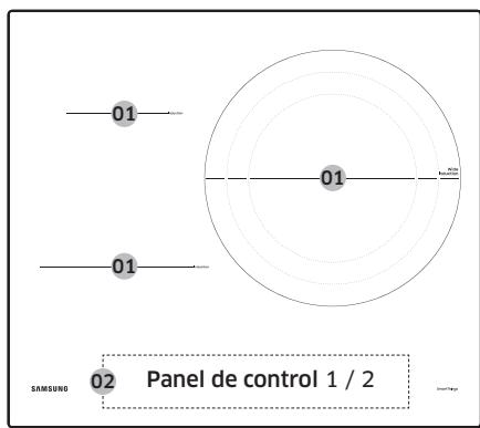 SAMSUNG NZ64B5046FK/U1 - Zonas de cocción - 1