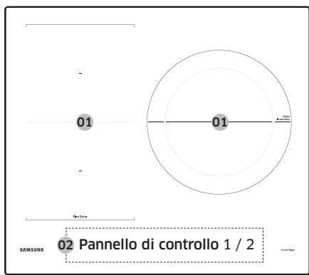 SAMSUNG NZ64B5046FK/U1 - Zone di cottura - 3