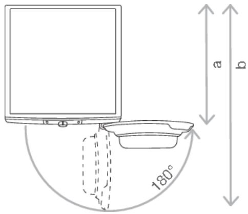 GORENJE DEH83/GI - Ouverture du hublot du sèche-linge (vue de dessus) - 1