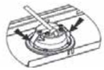 VALBERG CIH 90 EGK 302C  -  CIH 90 EGK 302C - Installing the activated charcoal filter (cut-out) - 3