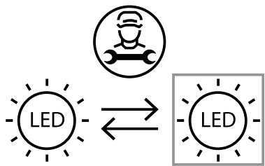 VALBERG CIH 90 EGK 302C  -  CIH 90 EGK 302C - Replacement the lamp - 1
