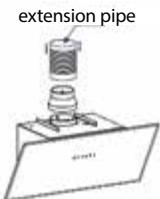 VALBERG CIH 90 EGK 302C  -  CIH 90 EGK 302C - Reminder: the extension pipe is not supplied. - 1
