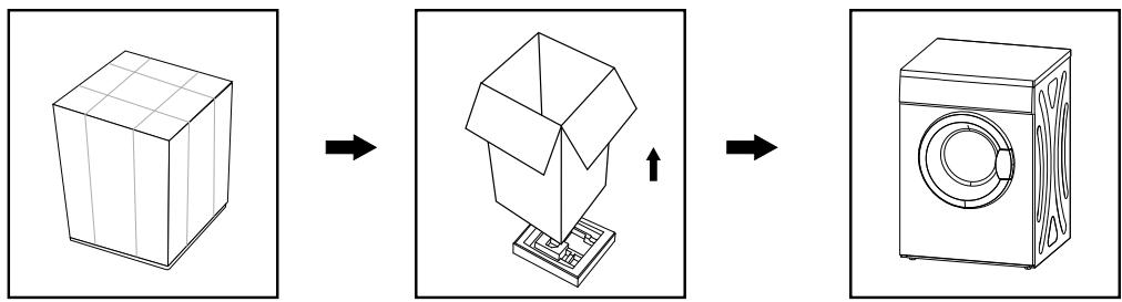 VALBERG DC 8 B W566C  -  DC 8 B W566C - Unpacking the dryer - 1