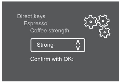 MELITTA VARIANZA CS - Changing default settings - 1