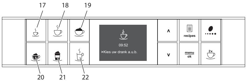 MELITTA VARIANZA CS - Overzicht van de display - 1