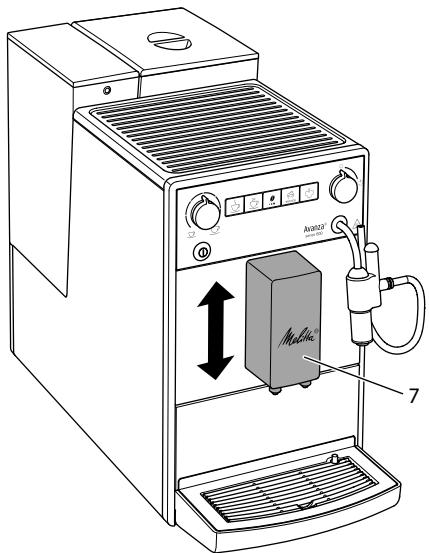 MELITTA AVANZA - Kavos gérimú piltuvélio reguliavimas - 1