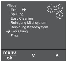 MELITTA CAFFEO BARISTA TS - Untermenüsaufrufen - 1