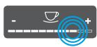 MELITTA CAFFEO BARISTA TS - Pressing "+" or "-" - 1