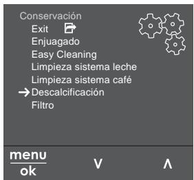 MELITTA CAFFEO BARISTA TS - Acceder a los submenús - 1