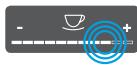 MELITTA CAFFEO BARISTA TS - Appuyer sur « + » ou « - - 1