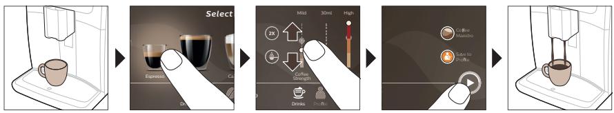 SAECO XELSIS SM8889 - Préparation du café avec des grains - 1