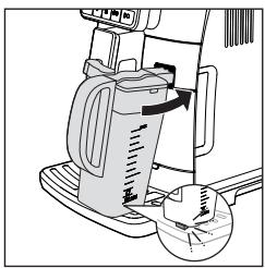 GAGGIA CADORNA PRESTIGE - Inserting the milk carafe - 2
