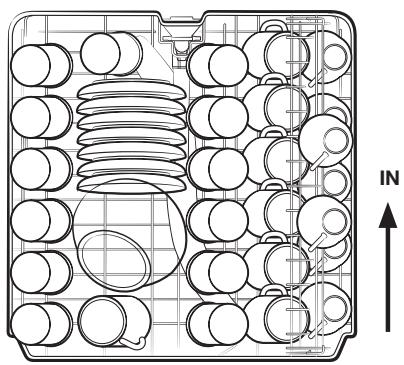 SAMSUNG DW60M6040FS - DW60M6040BB/EG - DW60M6070IB/ET - DW60M6050FS/EC - DW60M6050FW/EC - LOADING THE UPPER BASKET - 1