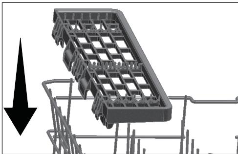 GRUNDIG GNVP4631B - Support multifonction du panier supérieur - 3