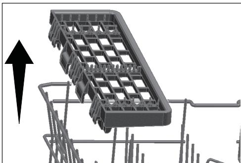 GRUNDIG GNVP4631B - Support multifonction du panier supérieur - 2