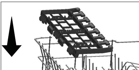 GRUNDIG GNVP4631B - Grille de service multifonction du panier supérieur - 3