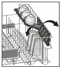 GRUNDIG GNVP4631B - Support à hauteur ajustable du panier supérieur - 1