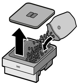 GAGGENAU CM450112  -  CM450112 - Remplir le réservoir d'eau et le réservoir pour café en grains - 2