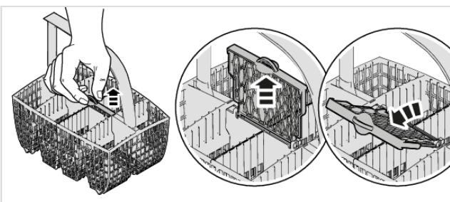 ASKO DBI2348IB.B - Fold-down section for small items - 1