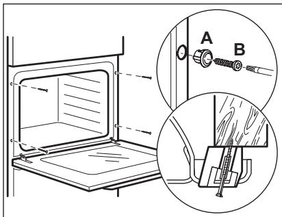 AEG BCB331051M - BCB331011M - BCB331051M - Securing the appliance to the cabinet - 1