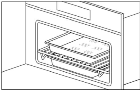 HAIER HWO45NM6OXB1  -  HWO45NM6OXB1 - USING THE PERFORATED TRAY - 1
