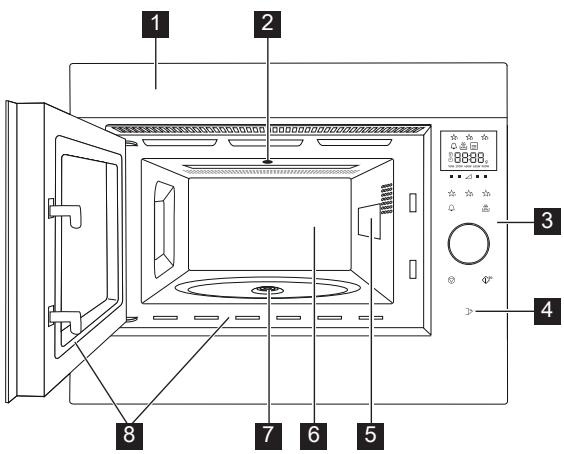 AEG MBE2658SEM - MBE2658SEB - MBE2658SEM - Four micro-ondes - 1