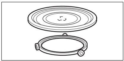ZANUSSI ZBC34350X - Ensemble du plateau tournant - 2