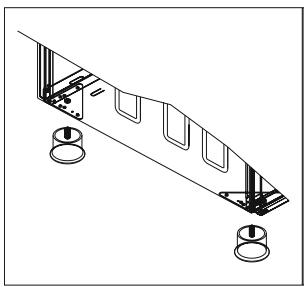 VALBERG MC 90 5MFC D K 034T  -  MC 90 5MFC D X 034T -  MC 90 5MFC D K 034T - Installation des pieds du four - 1
