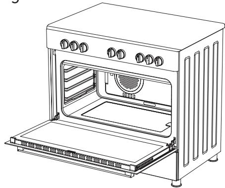 VALBERG MC 90 5MFC D K 034T  -  MC 90 5MFC D X 034T -  MC 90 5MFC D K 034T - Montage van de deur van de oven - 1