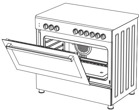 VALBERG MC 90 5MFC D K 034T  -  MC 90 5MFC D X 034T -  MC 90 5MFC D K 034T - Montage van de deur van de oven - 4