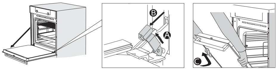ASKO OP8664S - OP8664S - Retirer la porte du four - 1