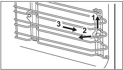 AEG CM566DB - Comment retirer : Supports de grille - 1