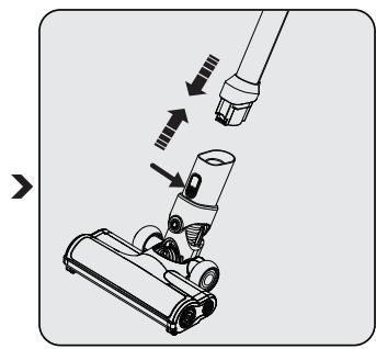 BEKO VRT 50225 VB - Installation du corps principal, du tube et de la Brosse - 2