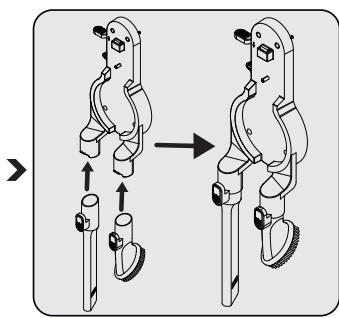 BEKO VRT 50225 VB - Installation du corps principal, du tube et de la Brosse - 3