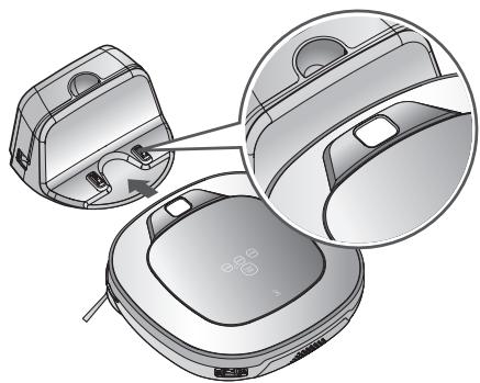 LG VR1126TS  -  VR1126TS - Par un message vocal "L'aspirateur robot ne peut pas continuer son nettoyage. Vérifiez la zone autour." - 5