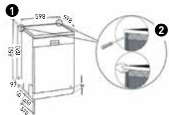 VALBERG 12S45 E X701T - 12S45 E X701T - Installation sous un plan de travail - 1