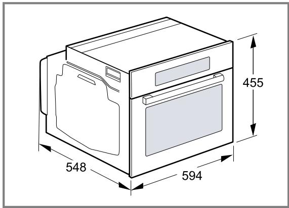 BOSCH CMG9241B1 - CMG9241B1 - Appliance dimensions - 1
