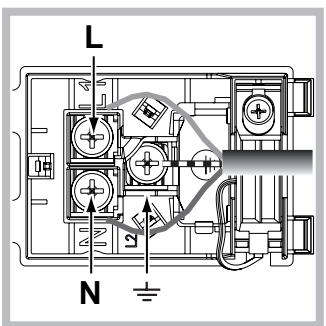 HOTPOINT FI7861SHBLHA - Montagem do cabo de fornecimento - 2