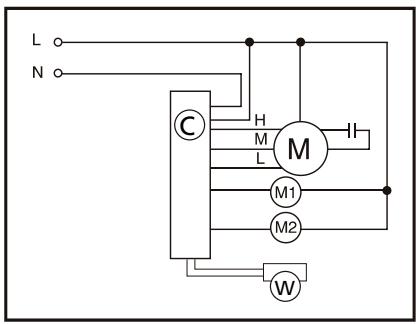 QLIMA LK1051 - ELEKTRISCH SCHEMA - 1