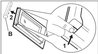 AEG-ELECTROLUX BPE556320M - Jak odstranit a nainstalovat: Dvířka - 2