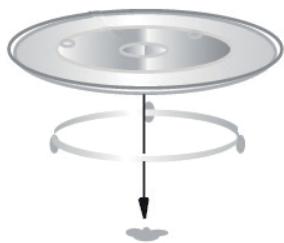 ESSENTIELB EX281N - Plato giratorio de vidrio - 1