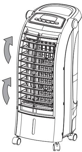 TROTEC PAE 25 - Ouverture des volets de ventilation - 1
