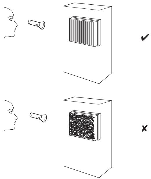 TROTEC PAE 25 - Contrôle visuel de l'intérieur de l'appareil pour détecter des encrassements - 1