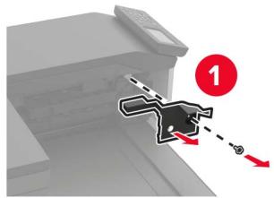 LEXMARK CS921DE - Installation de l'unité de finition d'agrafage - 8